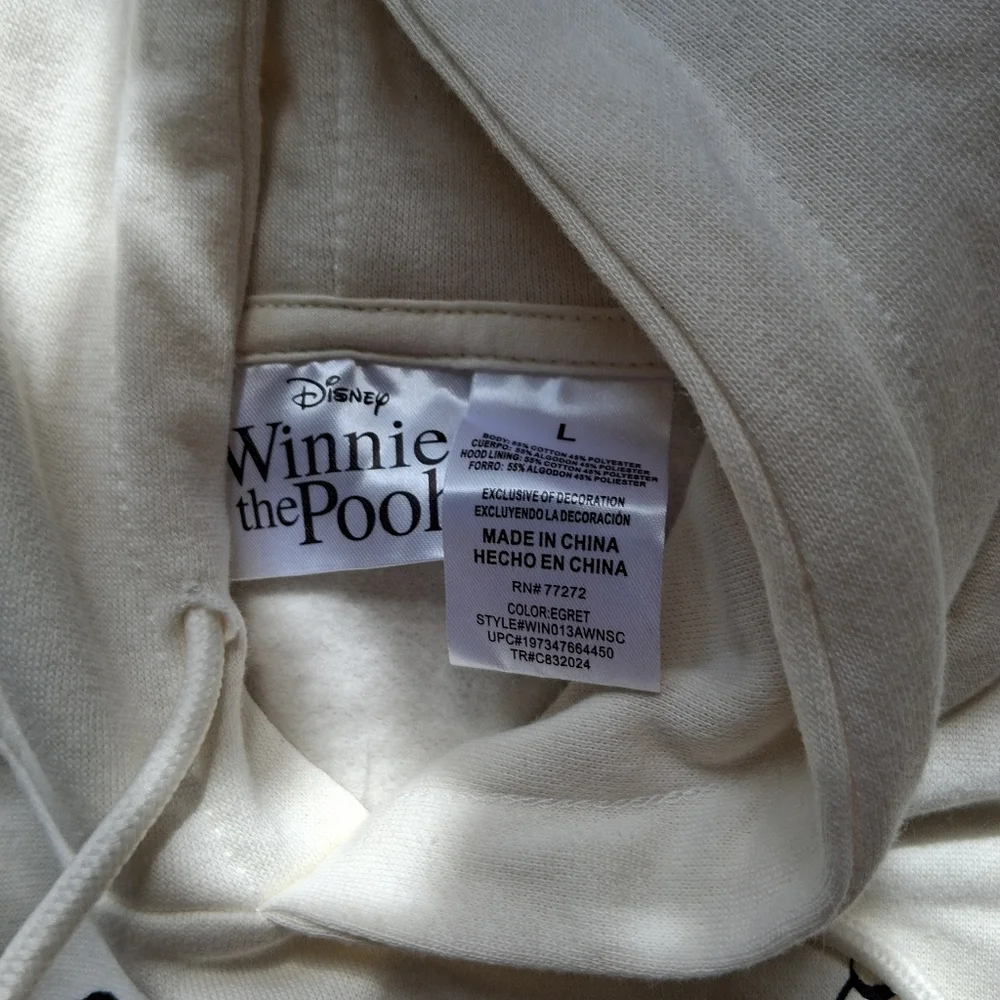 Disney Winnie the Pooh Cream Hoodie - Picture 3 of 4